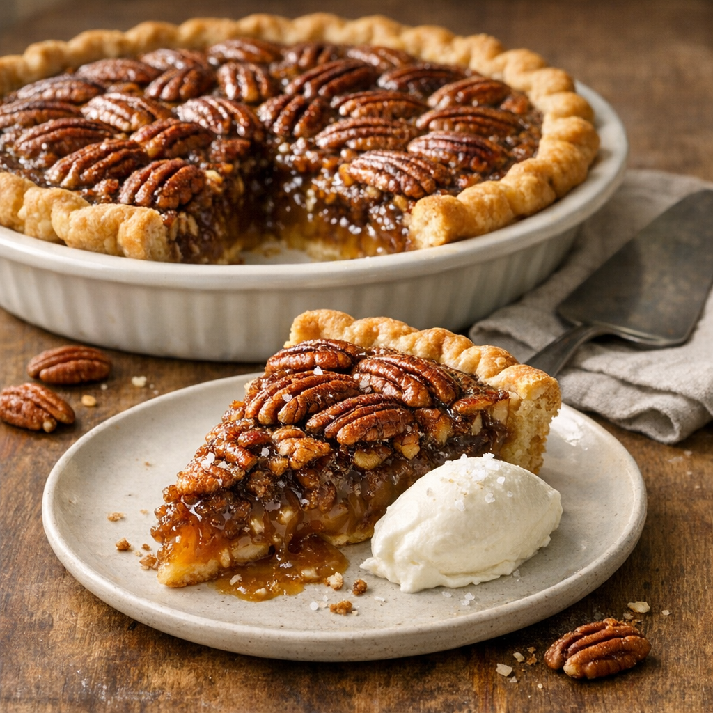 Pecan Pie, Gooey and Toasty