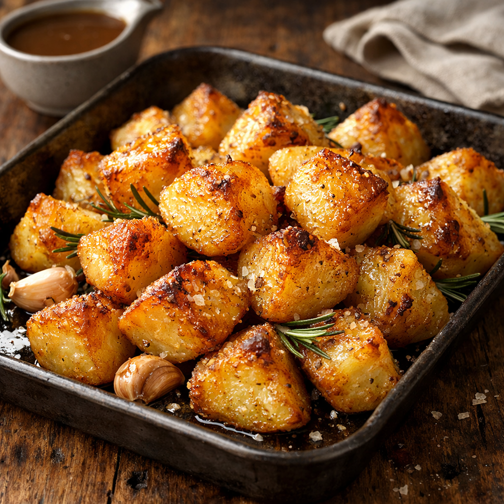 Golden Roast Potatoes with Crisp Edges